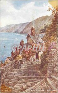 Postcard Modern Rose Cottage Clovelly