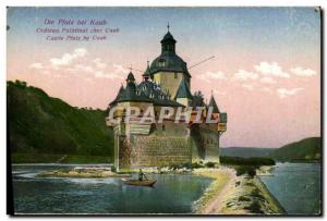 Old Postcard Die Pfalz Bei Kaub Pfalz Castle At Caub