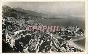 Modern Postcard Principality of Monaco Panoramic View from Beausoleil Cap Mar...