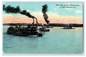 1914 Portland Oregon Business on Mississippi New Orleans Louisiana LA Postcard