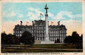 USA First Division Monument War And State Apartments Washington DC 09.85