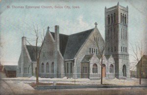 Postcard St Thomas Episcopal Church Sioux City Iowa IA