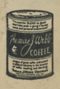 1931 CHICAGO IL THOMAS J WEBB COMPANY COFFEE IMPORTERS ROASTERS ENVELOPE 27-78