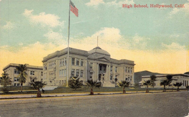 Five Postcards Hollywood Union High School in Hollywood, California~130482 