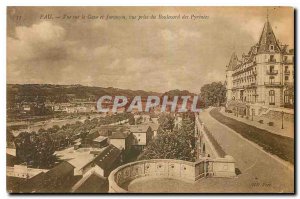 CARTE Postal Old Gave Pau View and Jurancon taking views of the Pyrenees Boul...