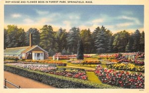 Hot House & Flower Beds in Forest Park in Springfield, Massachusetts