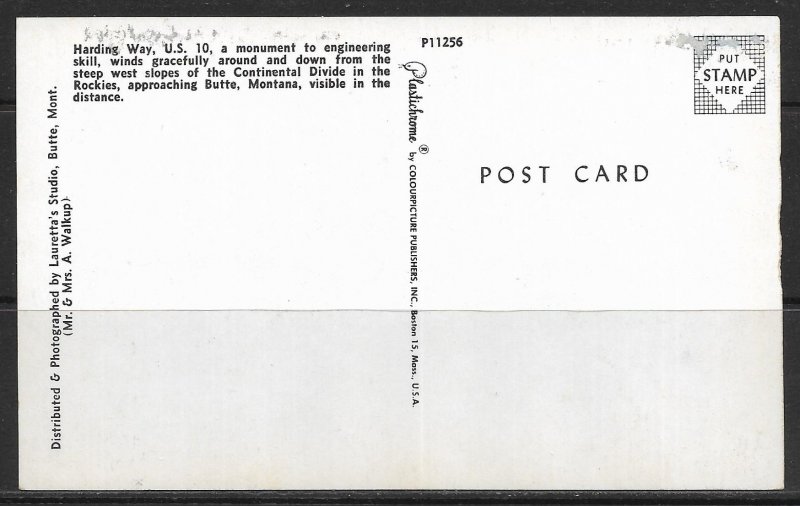 Montana, Butte - Harding Way - US 10 - Engineering Skill - [MT-049]