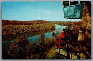 Postcard Oregon IL c1971 Lorado Taft Field Campus Oregon Campus NIU