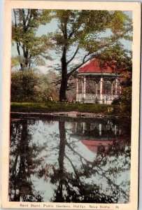 Postcard PARK SCENE Halifax Nova Scotia NS AK7664