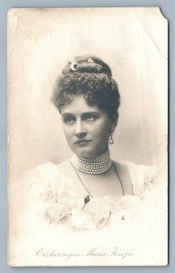 PRINCESS MARIA JOSEFA of SAXONY ANTIQUE REAL PHOTO POSTCARD RPPC