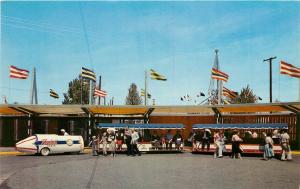 Vintage Postcard Rocket Train Tram Portland OR to Exposition Graounds