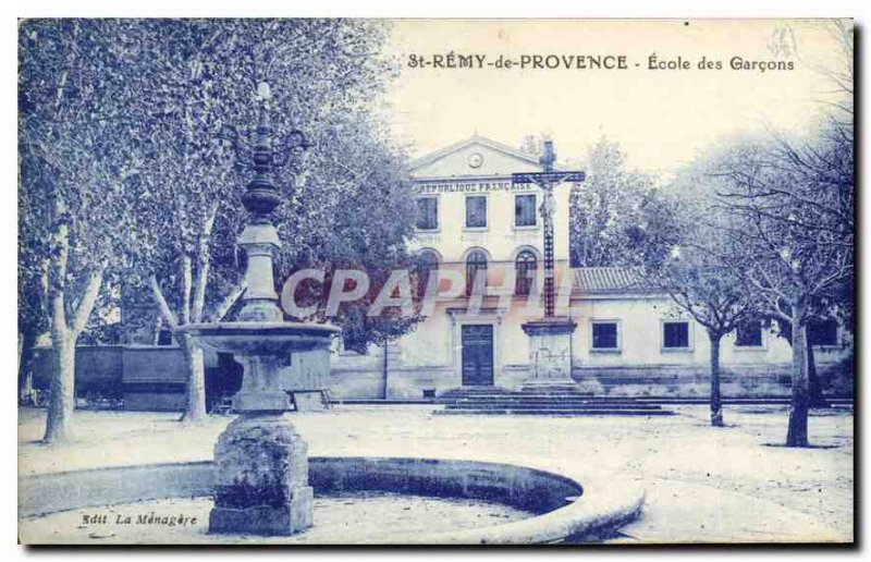 Postcard Old St Remy de Provence School for Boys