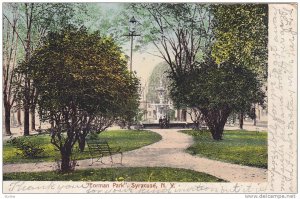 Scenic view, Forman Park, Syracuse,   New York, PU-1907