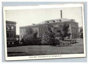 Vintage 1940's Postcard James Hall University of New Hampshire Durham NH