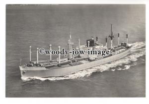 cd0144 - Dutch Rotterdam Lloyd Cargo Ship - Overijsel , built 1946 - postcard