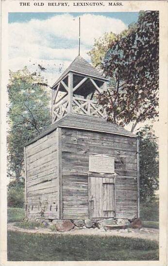 Massachusetts Lexington The Old Belfry 1921