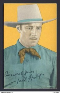 Cowboy Actor JACK HOLT Vintage Arcade Exhibit Mutoscope card