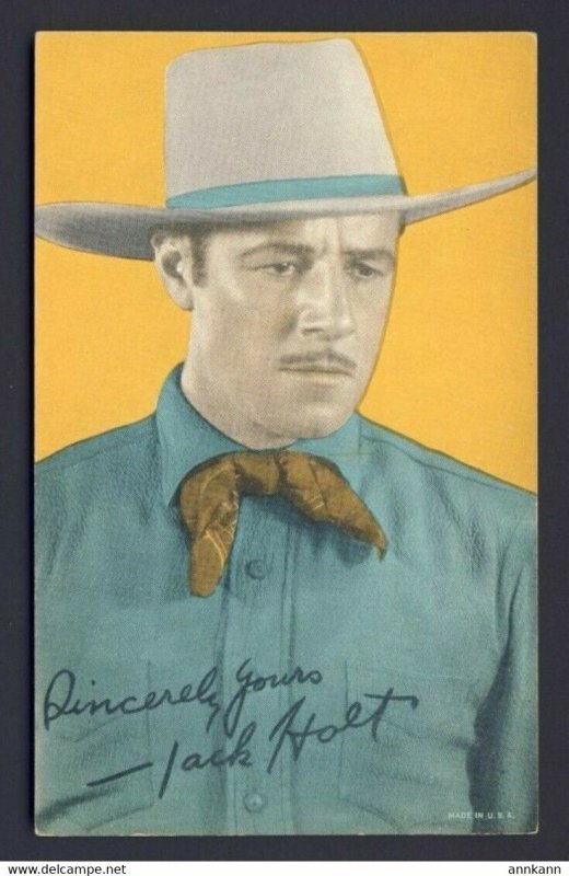 Cowboy Actor JACK HOLT Vintage Arcade Exhibit Mutoscope card