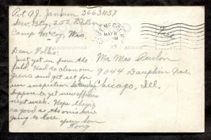 dc853 - SPARTA-TOMAH Area 1943 Hwy16. SOLDIER'S MAIL. Real Photo Postcard