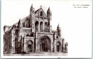 Postcard - Belfast Cathedral - The West Front
