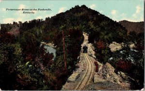 Pan Bowl RailRoad Jackson Kentucky BREATHITT COUNTY Vintage Postcard 1911 KJ5