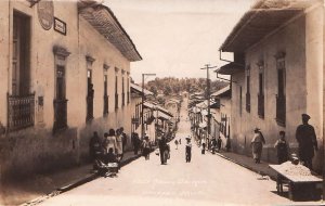 Postcard RPPC Calle Alvaro Obregon Mexico