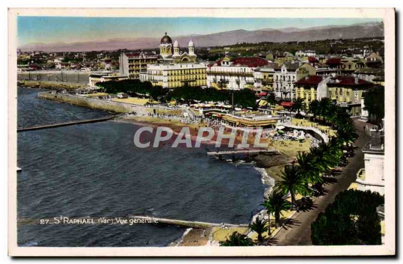 Old Postcard Saint Raphael Var view Generale