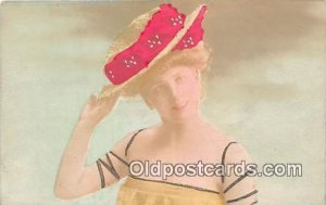 Hats and Hat Pin Postcards - Hat Post Cards|Woman Unused 