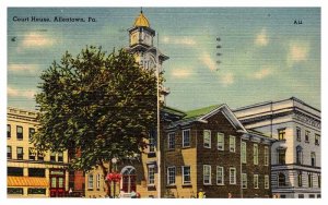 Postcard COURT HOUSE SCENE Allentown Pennsylvania PA AT6534