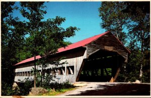 New Hampshire Albany Swift River Covered Bridge Erected In 1858