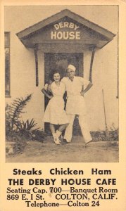 Colton California Derby House Cafe Vintage Postcard AA63536
