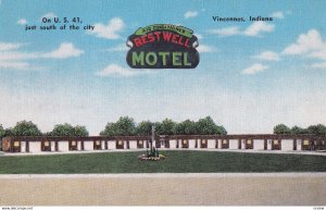 VINCENNES, Indiana, 1930-1940's; Restwell Motel