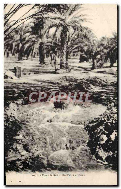 Old Postcard In Sue An artesian well