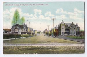 Reading PA Fifth Street Looking North from Oley St. Vintage 