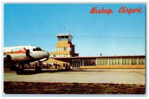 c1950 Bishop Airport Airlines Services Building Tower Flint Michigan MI Postcard 