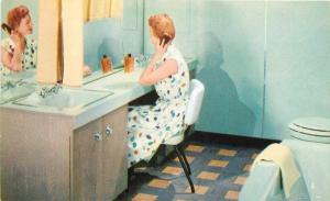 1950s Mid Century Bathroom Fixtures Briggs Beautyware Advertising Postcard