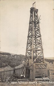 J15/ Craig Colorado RPPC Postcard c1923 Hamilton Dome Oil Well Derrick  260