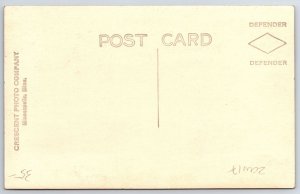 Langdon ND~Main Street~Ramage & Son Garage~Road Arrow~Keep to Right~1920 RPPC