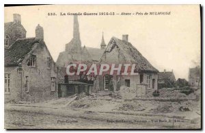 Old Postcard The Great War of Mulhouse Alsace Pres Army