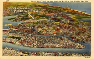 NY - 1939 New York World's Fair. Aerial View