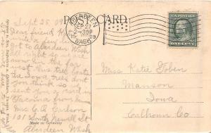 F32/ Aberdeen Washington Postcard 1909 Washington Fir Ax Lumber