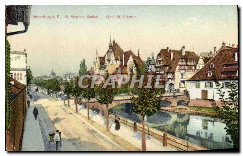 Postcard Old St Stephen Strassburg Staden St Etienne