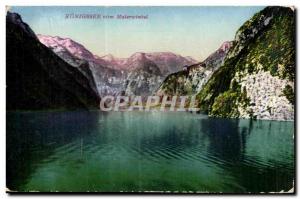 Austria Austria Osterreich Konigsee St. Bartholoma mit Watzmann Old Postcard