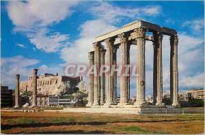 Postcard Modern Athens Temple of Olympian Zeus