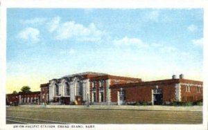 Union Pacific Station, Grand Island, Nebraska, NE, USA Railroad Train Depot U...