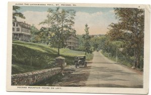 Postcard Along Lackawanna Trail Mt Pocono PA