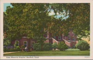 Postcard Kahn Memorial Hospital Marshall Texas TX