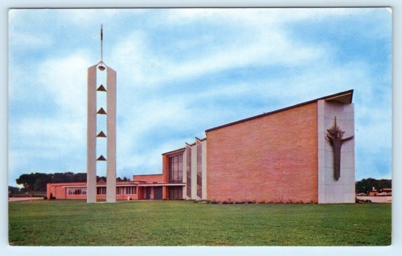 CEDAR FALLS, IA Iowa  ~  NAZARETH LUTHERAN CHURCH c1950s Postcard