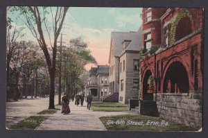 Postcard, United States, Erie PA, On 8th Street