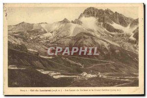 Postcard Old Lautaret (2058 m) Laces Galibier and the Grand Galibier (3229 m)